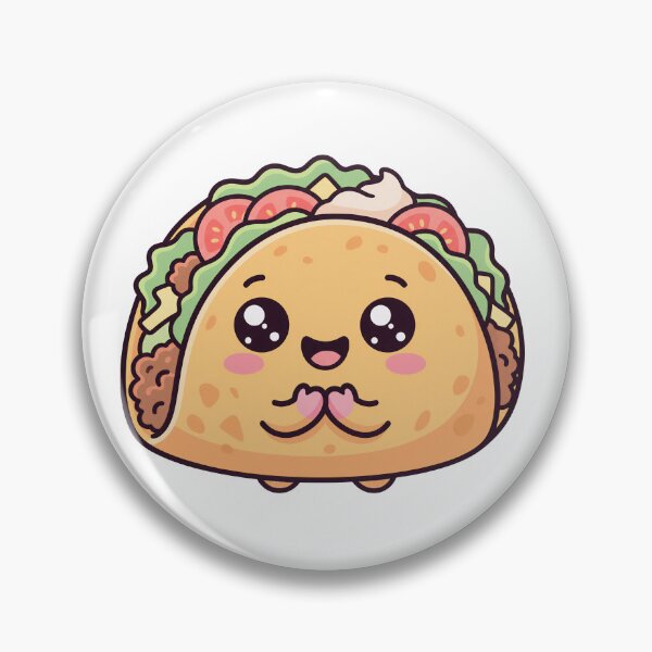 Item preview, Adorable Kawaii Taco with Smiling Face Sticker designed and sold by HoloHugDesigns.