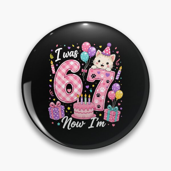 Item preview, I was 6 Now I'm 7 Cat 7th Birthday Girl designed and sold by Littermin.
