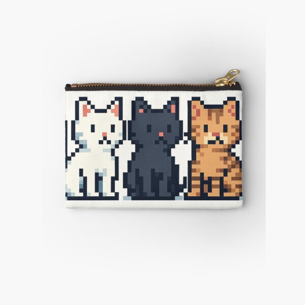 Item preview, Pixel Cat Trio Cute Retro 8-Bit Kittens Pixel Art designed and sold by EchoWave11.