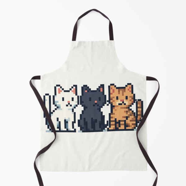 Item preview, Pixel Cat Trio Cute Retro 8-Bit Kittens Pixel Art designed and sold by EchoWave11.