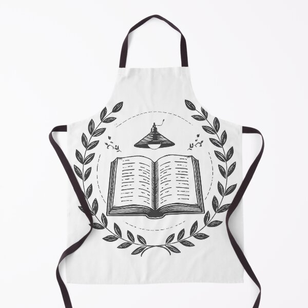 Item preview, Vintage Open Book and Laurel Reading Emblem Illustration designed and sold by Evergreen Horizon Works.