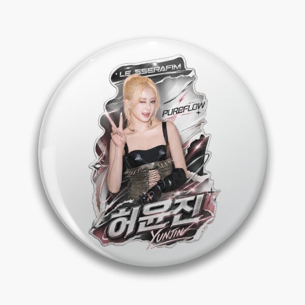 Item preview, Yunjin LE SSERAFIM PUREFLOW Floral Kpop Fan Art designed and sold by Valereekmerch.
