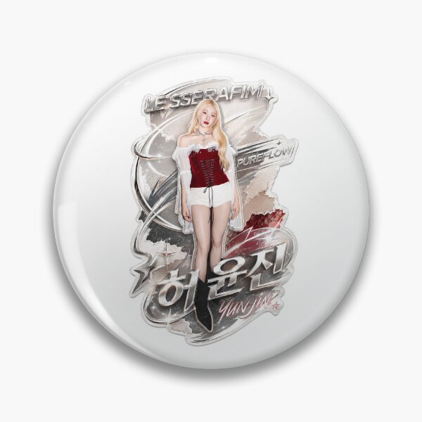 Item preview, Huh Yunjin PUREFLOW Kpop Sticker Fan Art designed and sold by Valereekmerch.