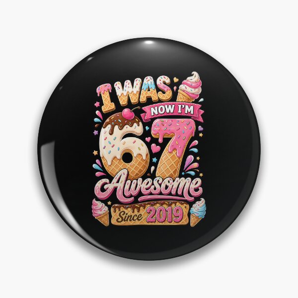 Item preview, I was 6 Now I'm 7 Birthday Ice Cream Awesome Since 2019 designed and sold by Littermin.