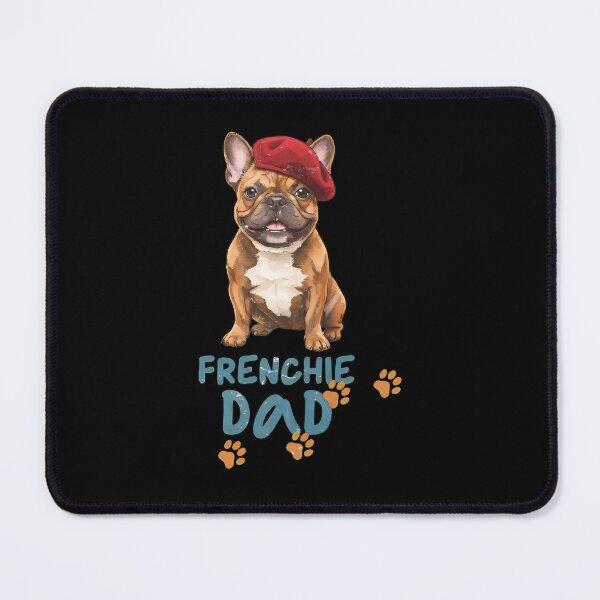 Item preview, Frenchie Dad with Beret Dog Illustration designed and sold by SoyLamderma.