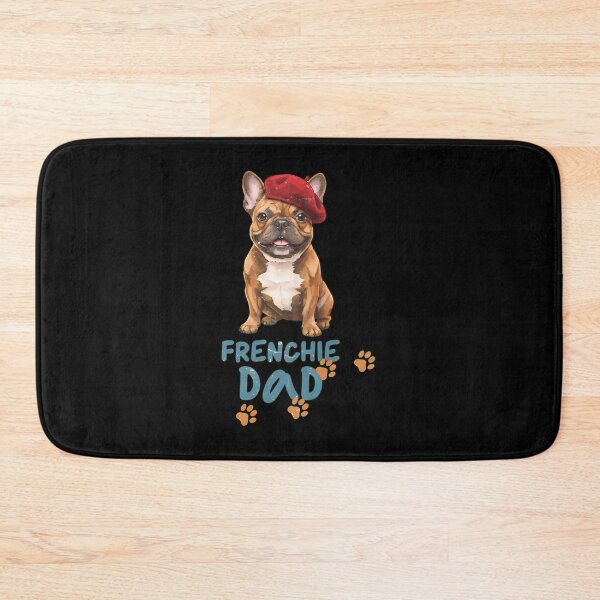Item preview,  Frenchie Dad with Beret Dog Illustration designed and sold by SoyLamderma.