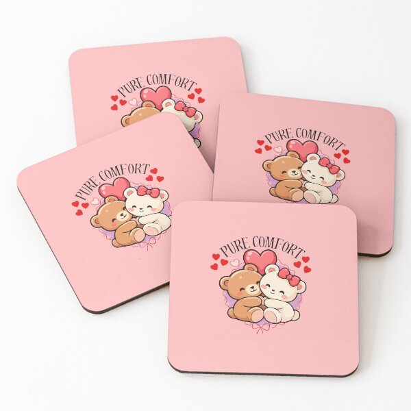 Item preview, Cute Teddy Bear Hugging Couple | Kawaii Valentine Love Bears Gift designed and sold by Palette-Vibes.