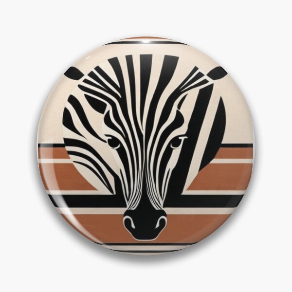 Item preview, Art - Graphic Zebra Representation, Earthy Color Burst designed and sold by DoodyPets.
