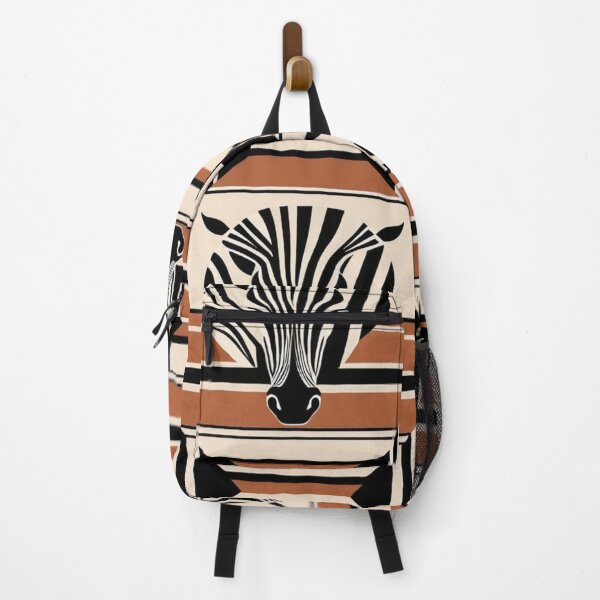 Item preview, Art - Graphic Zebra Representation, Earthy Color Burst designed and sold by DoodyPets.