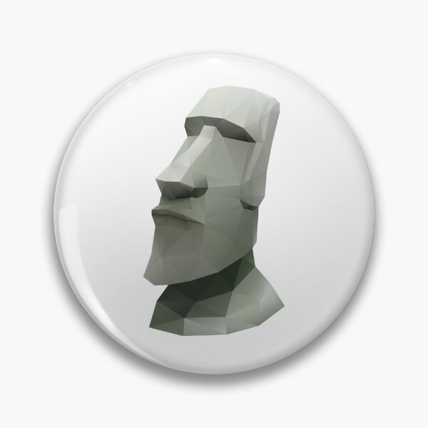 Item preview, Geometric Moai Statue - Retro Easter Island Pop Art designed and sold by polymolystudio.