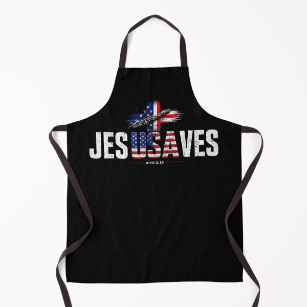 Item preview, Jesus Saves Cross Subtle Christian Religious Faith USA Flag designed and sold by ocustdaleman.