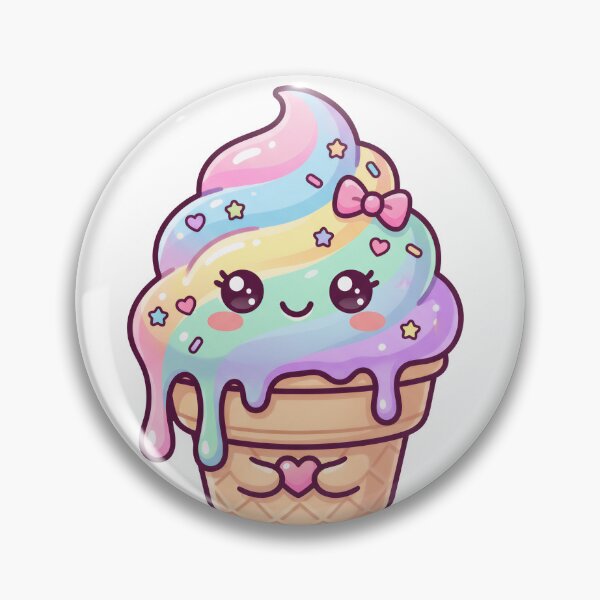 Item preview, Kawaii Ice Cream Cone designed and sold by HoloHugDesigns.