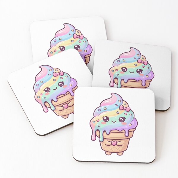 Item preview, Kawaii Ice Cream Cone designed and sold by HoloHugDesigns.