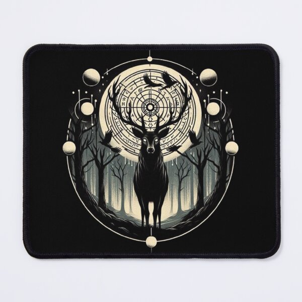 Item preview, Celestial Deer – Moon Phases Design designed and sold by Dogandesighn.