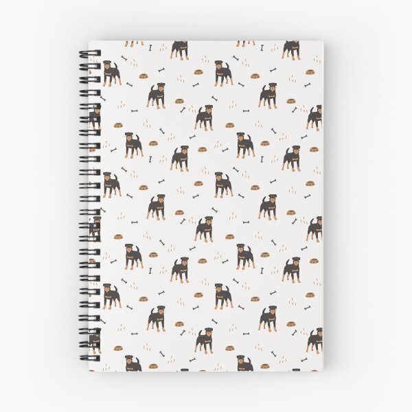 Item preview, Minimalist Flat Design Rottweiler Dog Cream Pattern designed and sold by svitlaarty.