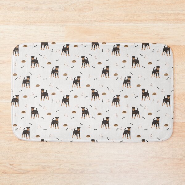 Item preview, Minimalist Flat Design Rottweiler Dog Cream Pattern designed and sold by svitlaarty.