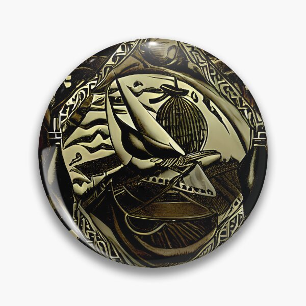 Artikelvorschau, Dark Diamond Frame Biomechanical Predator Fish Ribcage Gold Wallpaper Symmetry Art entworfen und verkauft von YugenWorkshop.
