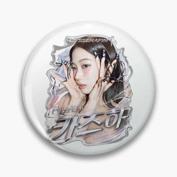 Item preview, Kazuha LE SSERAFIM PUREFLOW Kpop Sticker Design designed and sold by Valereekmerch.