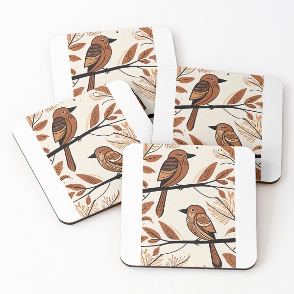 Item preview, Art - Stylized Birds, Art Deco Aesthetic of the 1920s designed and sold by DoodyPets.