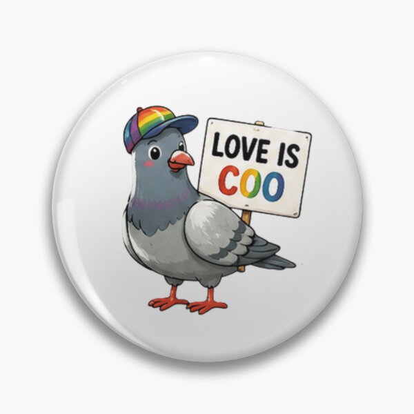 Item preview, Love Is Coo Cute Pigeon Pride designed and sold by Pixanova.