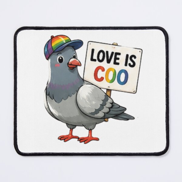 Item preview, Love Is Coo Cute Pigeon Pride designed and sold by Pixanova.