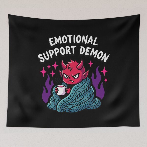 Item preview, The Emotional Support Demon designed and sold by ricopanda.
