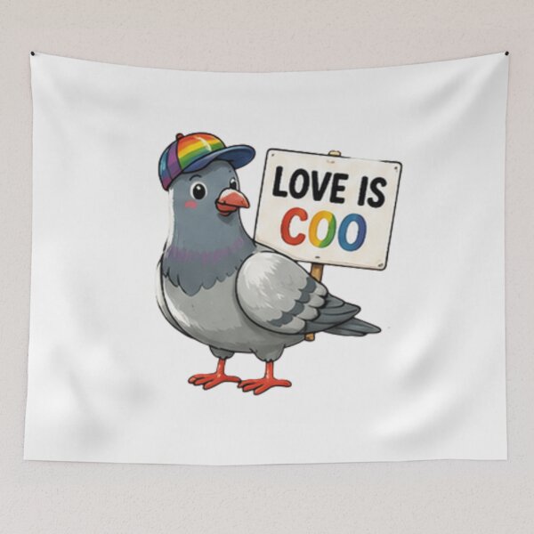 Item preview, Love Is Coo Cute Pigeon Pride designed and sold by Pixanova.