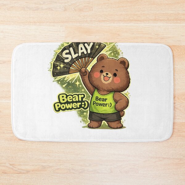 Item preview, Bear with the Slay Fan designed and sold by KrisPoospi.
