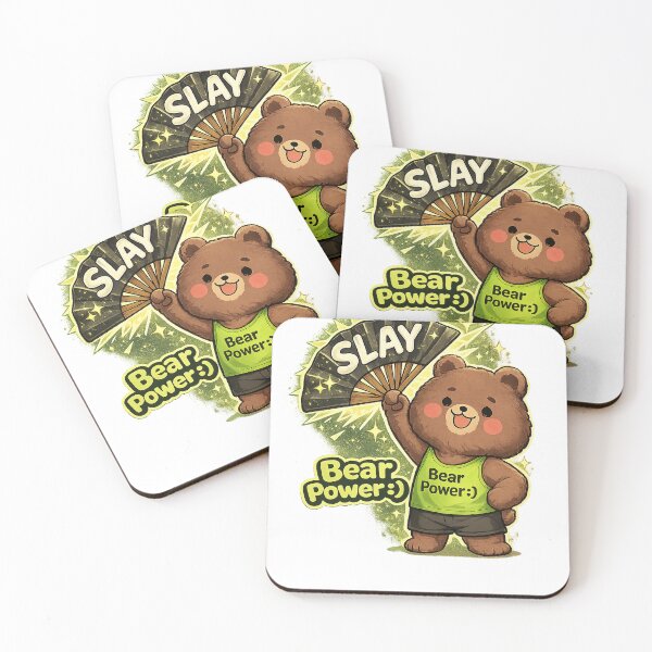 Item preview, Bear with the Slay Fan designed and sold by KrisPoospi.