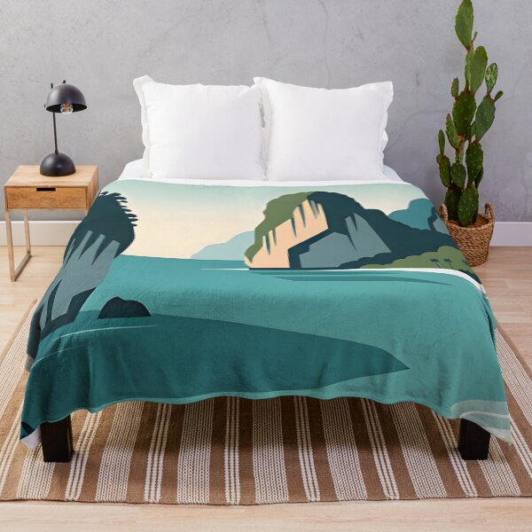 Item preview, Railay Beach Thailand Vintage Travel Poster Tropical Coastal Wall Art designed and sold by Spirit of Siam.
