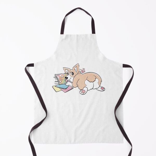 Item preview, Cute Corgi Butt Reading Comic Book Whimsical Art designed and sold by Nicolealtdesign.