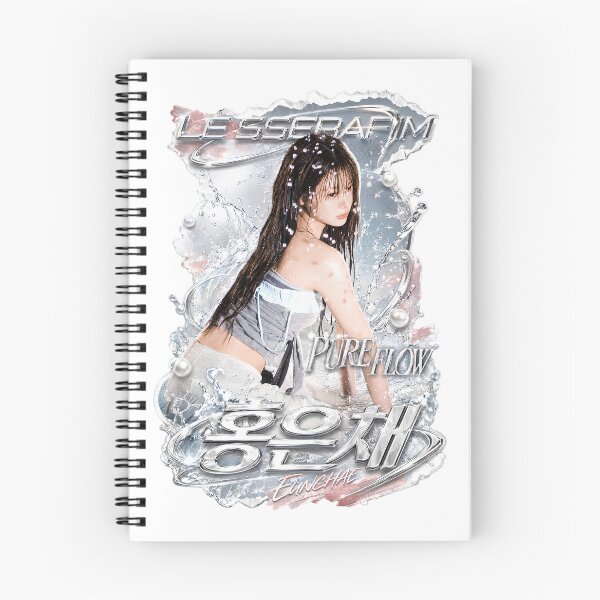 Item preview, Eunchae LE SSERAFIM PUREFLOW Floral Kpop Fan Art designed and sold by Valereekmerch.