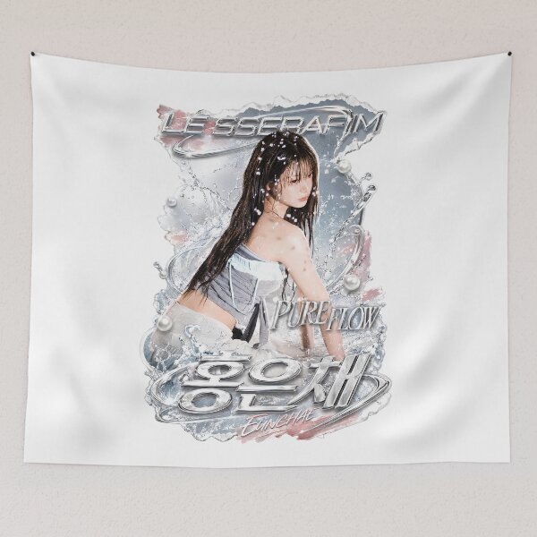 Item preview, Eunchae LE SSERAFIM PUREFLOW Floral Kpop Fan Art designed and sold by Valereekmerch.