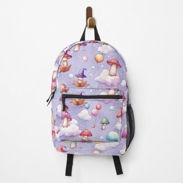 Item preview, Whimsical Mushroom Fairies Magic Sky Seamless Pattern designed and sold by dcohea.