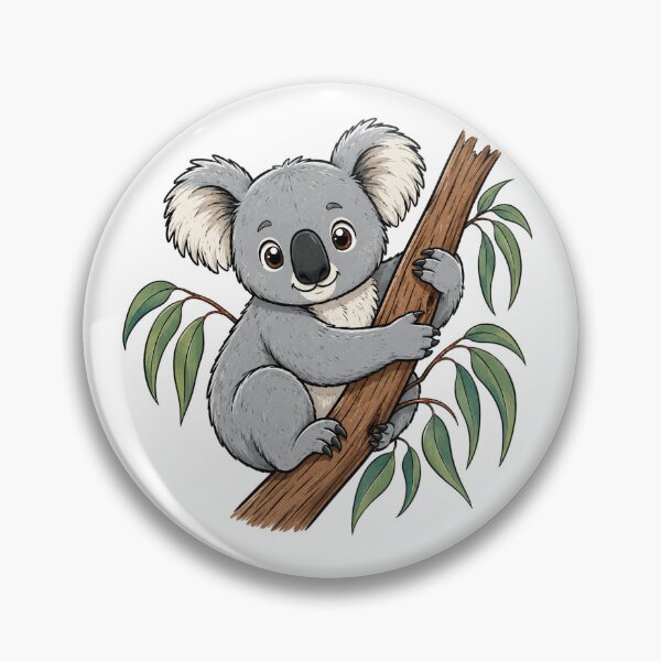 Item preview, Cute Koala Eucalyptus Tree Wildlife Art  designed and sold by the-dovlat.
