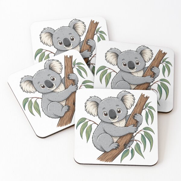 Item preview, Cute Koala Eucalyptus Tree Wildlife Art  designed and sold by the-dovlat.