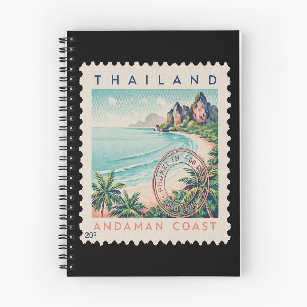 Item preview, Phuket Thailand Coastal Postage Stamp Travel Sticker designed and sold by stickercuffs.