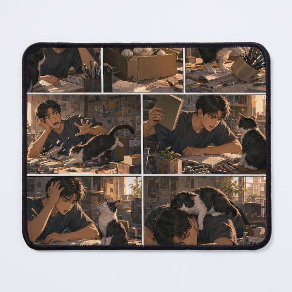 Item preview, Student Life Cozy Reading Room Comic Print designed and sold by Grafititee.
