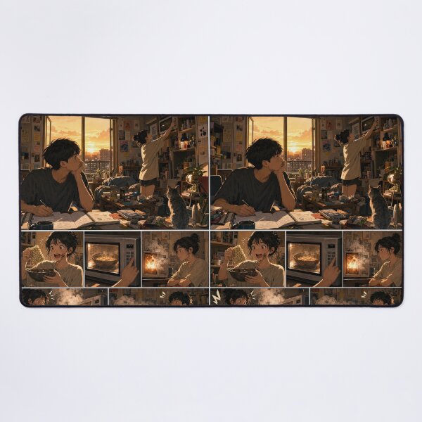 Item preview, Student Life Cozy Reading Room Comic Print designed and sold by Grafititee.