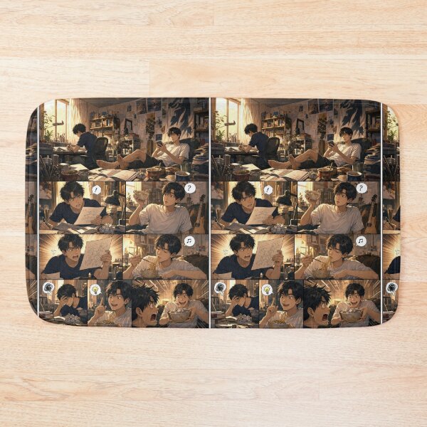 Item preview, Student Life Cozy Reading Room Comic Print designed and sold by Grafititee.