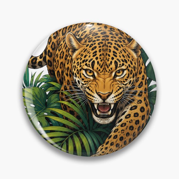 Item preview, Leopard Jungle Predator Tropical Wildlife Art designed and sold by the-dovlat.