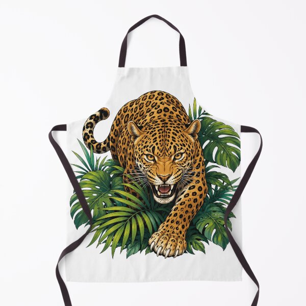 Item preview, Leopard Jungle Predator Tropical Wildlife Art designed and sold by the-dovlat.