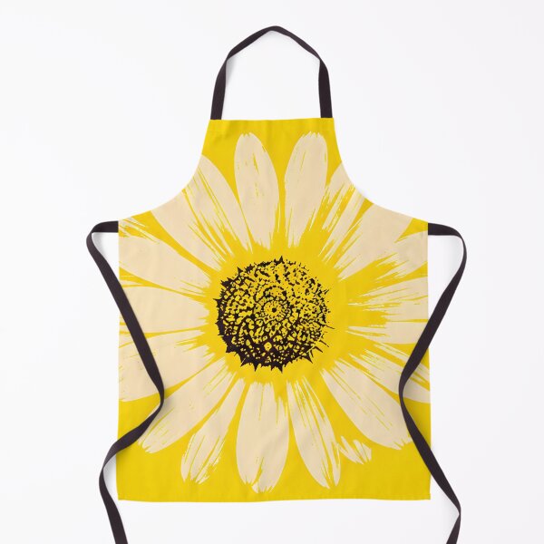 Item preview, Yellow Pop Art Daisies Grid Retro Floral  designed and sold by ChubbyGoong.