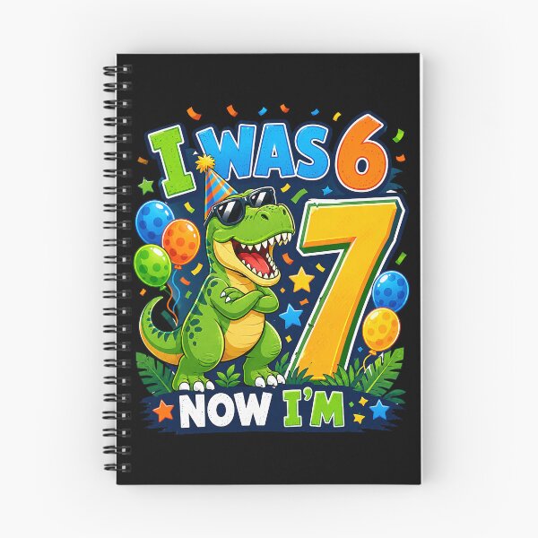 Item preview, I was Six Now I'm Seven T-Rex Dinosaur 67 Meme 7th Birthday designed and sold by Littermin.