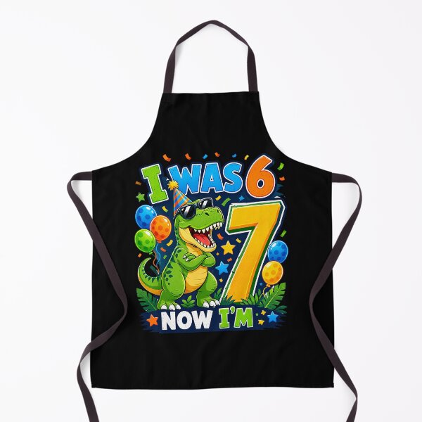 Item preview, I was Six Now I'm Seven T-Rex Dinosaur 67 Meme 7th Birthday designed and sold by Littermin.