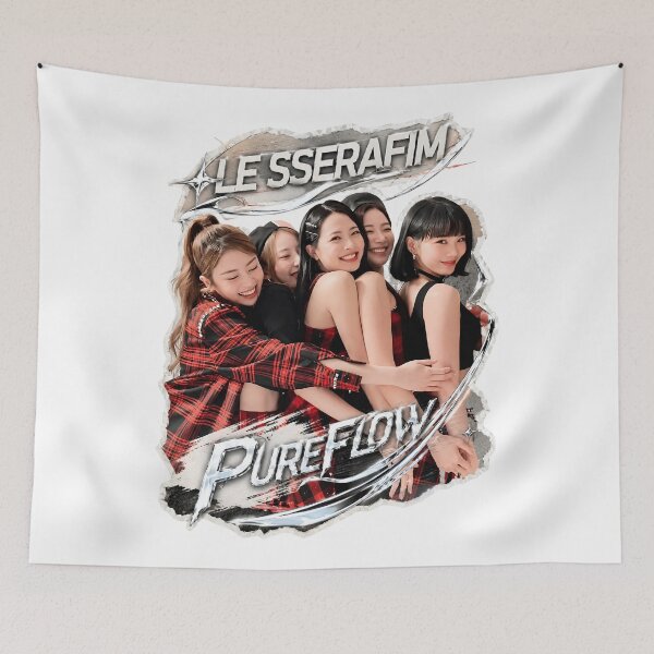 Item preview, LE SSERAFIM PUREFLOW Pt 1 Dreamy Kpop Fan Art designed and sold by Valereekmerch.