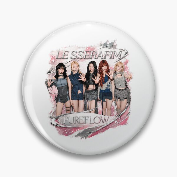 Item preview, PUREFLOW LE SSERAFIM Aesthetic Kpop Girl Group Design designed and sold by Valereekmerch.