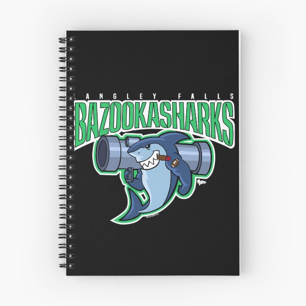 Item preview, Fierce Blue Shark Mascot Character Holding Explosive Weapon designed and sold by faithandbible.