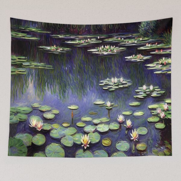 Item preview, Water Lilies, Green Reflection: Impression of Verdant Surfaces designed and sold by artdesignsnow.