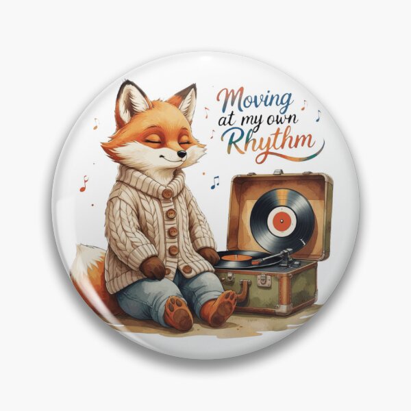 Item preview, Moving At My Own Rhythm Cute Vintage Fox Subtle Pride Rainbow designed and sold by AQUILAKREO.